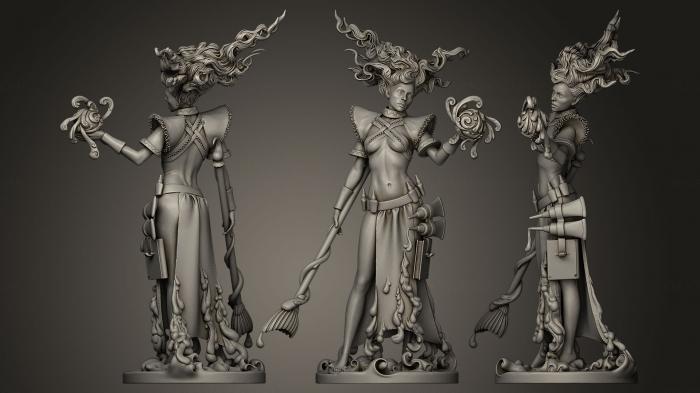 Figurines heroes, monsters and demons (STKM_0031) 3D model for CNC machine